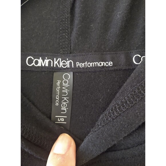 Calvin Klein Performance Relaxed Fit Long Sleeve Hoodie workout top - Picture 4 of 6